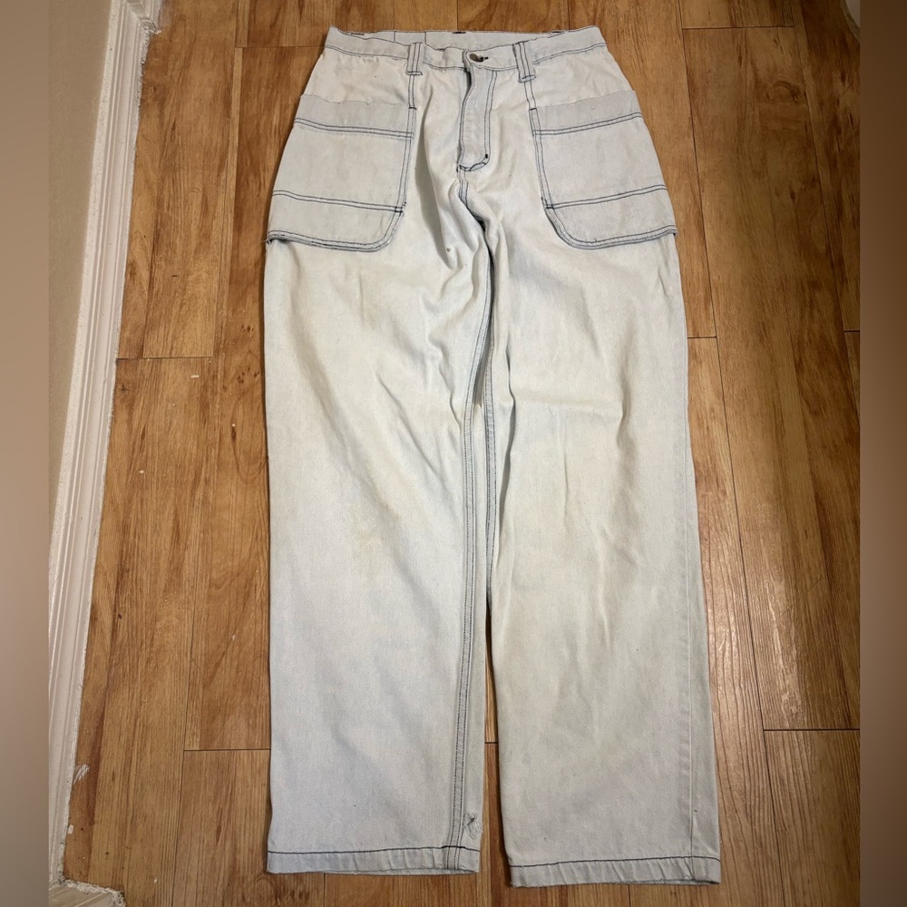 Vintage Y2K Results Lightwash Baggy Jeans Size 31L/L (29W31L)